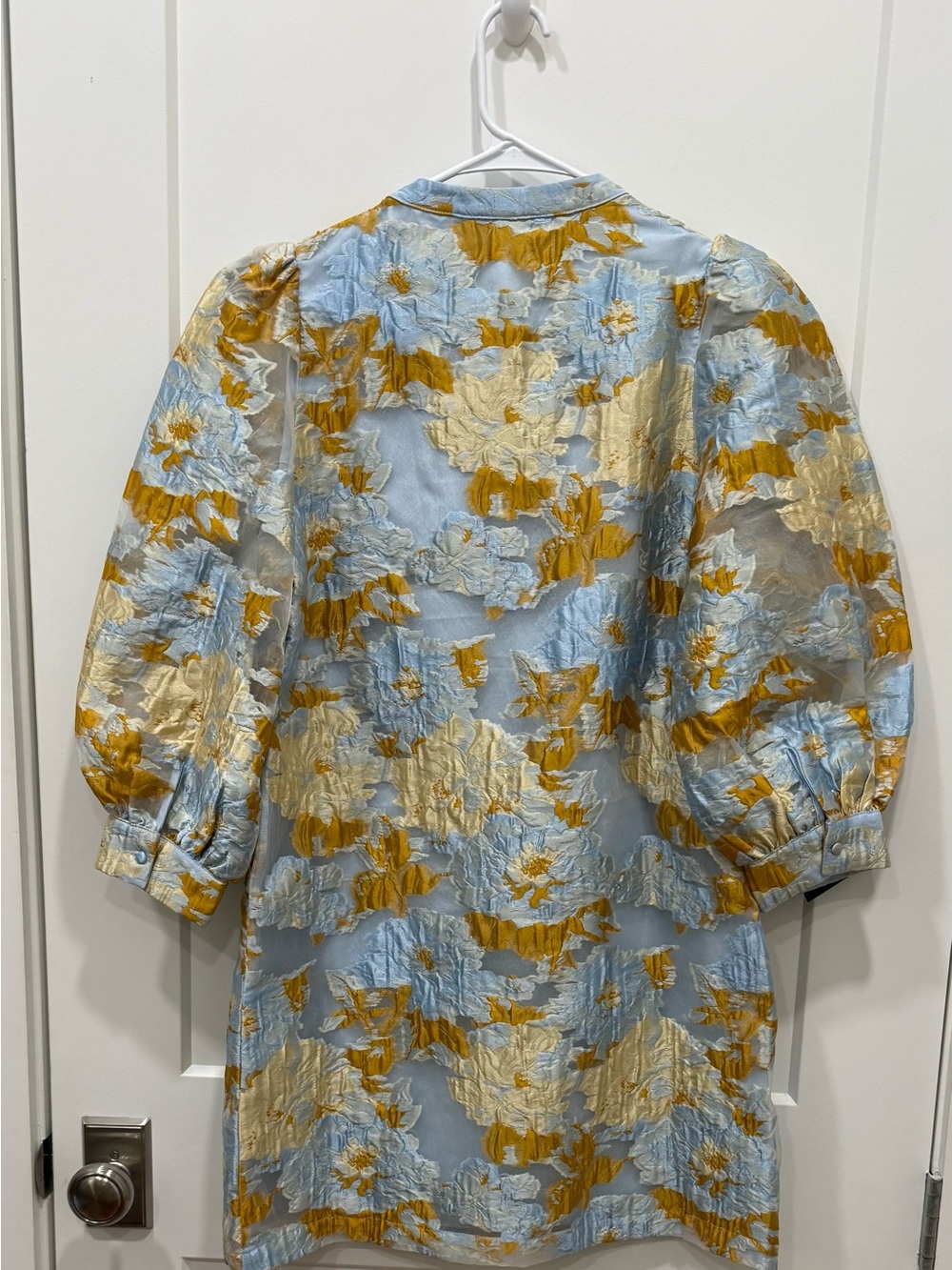 Tuckernuck Pomander Place Jessamine Jacquard Samantha Dress
Light Blue / M - Picture 3 of 9